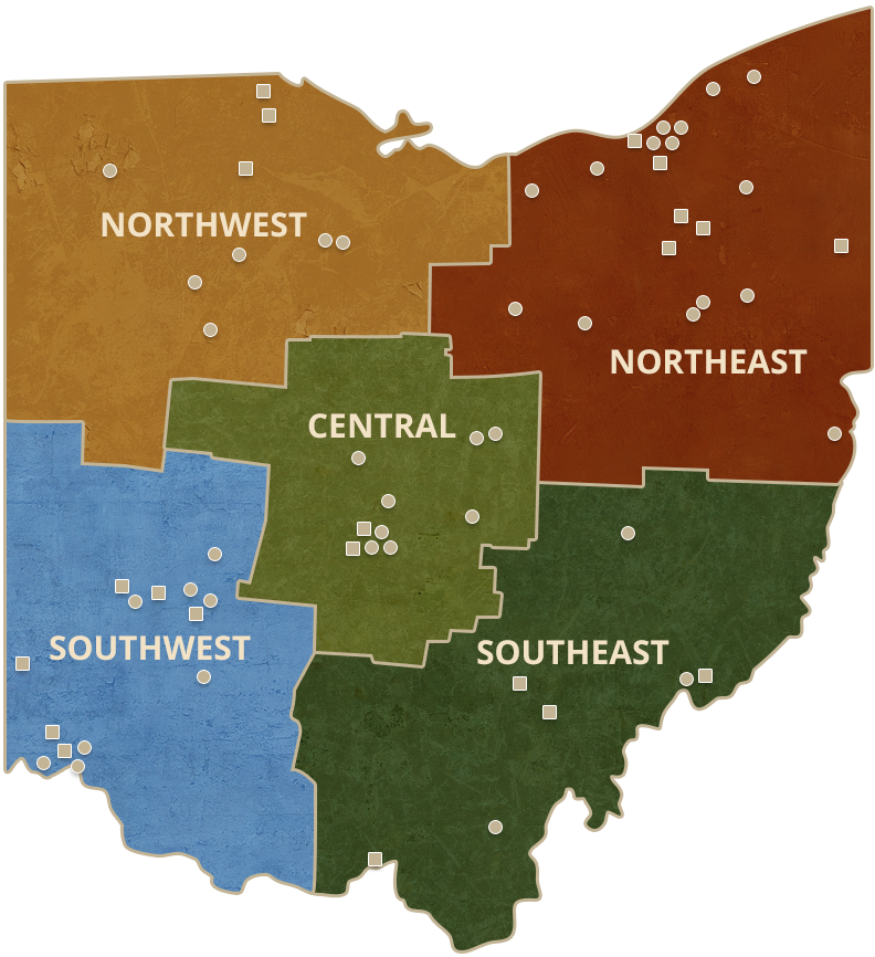 colleges in ohio map Interactive College Map College Bound Advantage colleges in ohio map